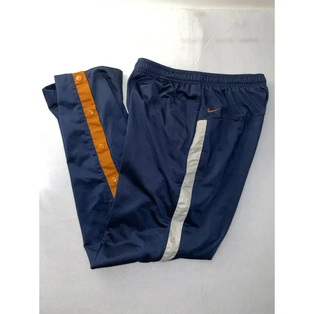 Vintage Nike Embroidered Swoosh Sweatpants Mens M Blue Baggy Loose 90s Y2K RARE